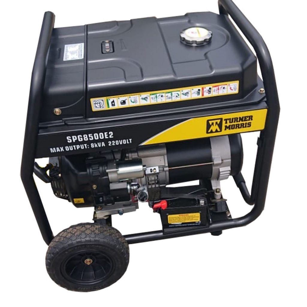 Turner Morris 8kVA Generator Petrol 220v AVR & Electric Start – Standby ...
