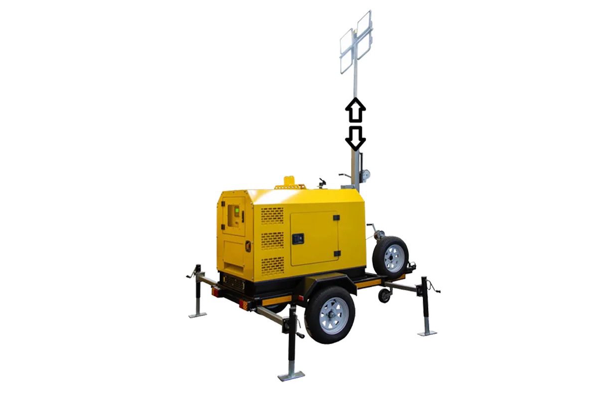 7kVA Yanmar Diesel Mobile Lighting Tower